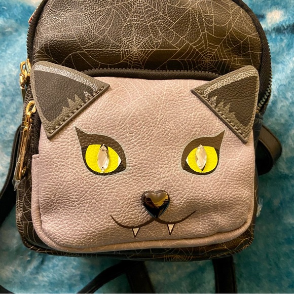 NWT Betsey Johnson Halloween Cat Mini Backpack - Picture 2 of 5